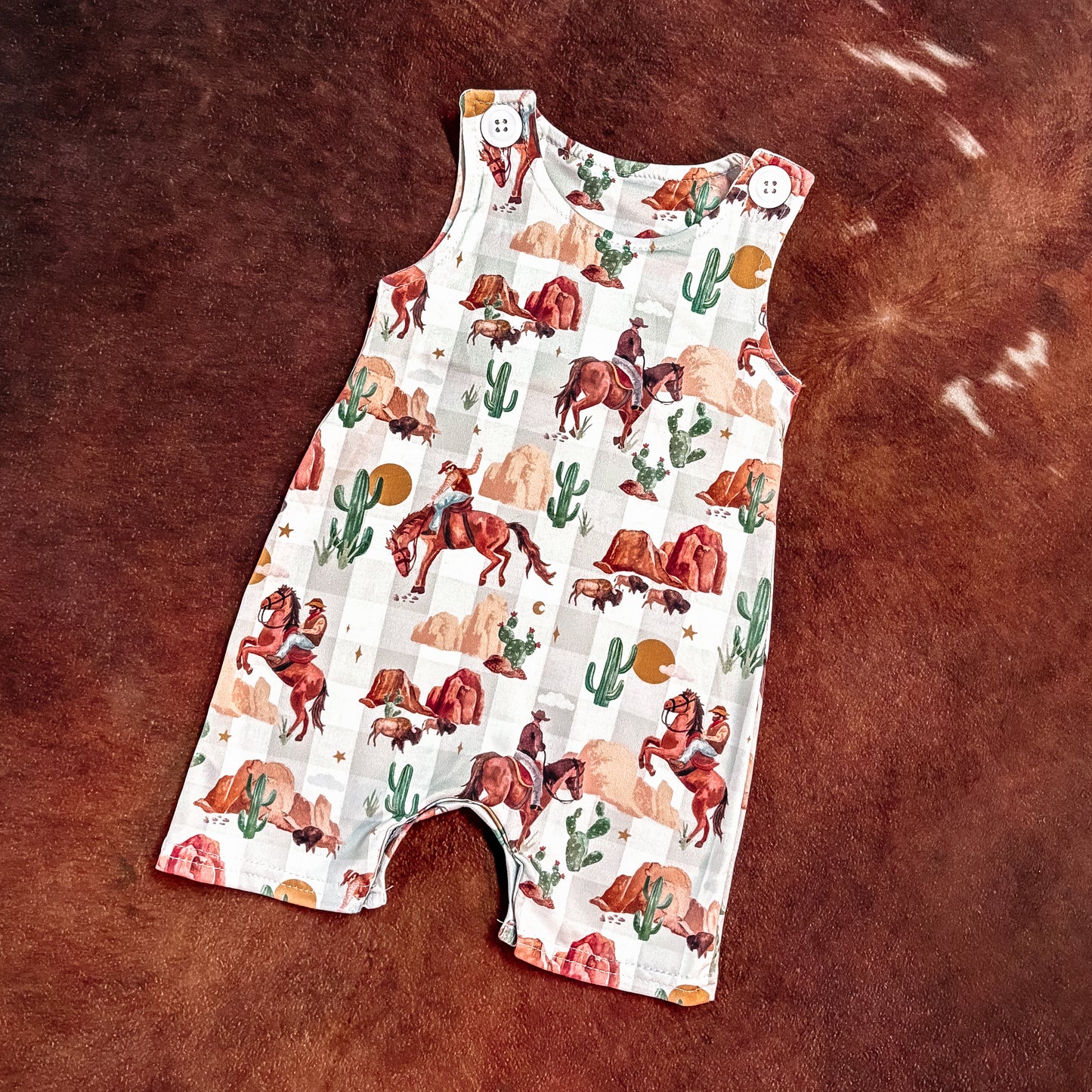 Baby Boy Buckin’ Romper