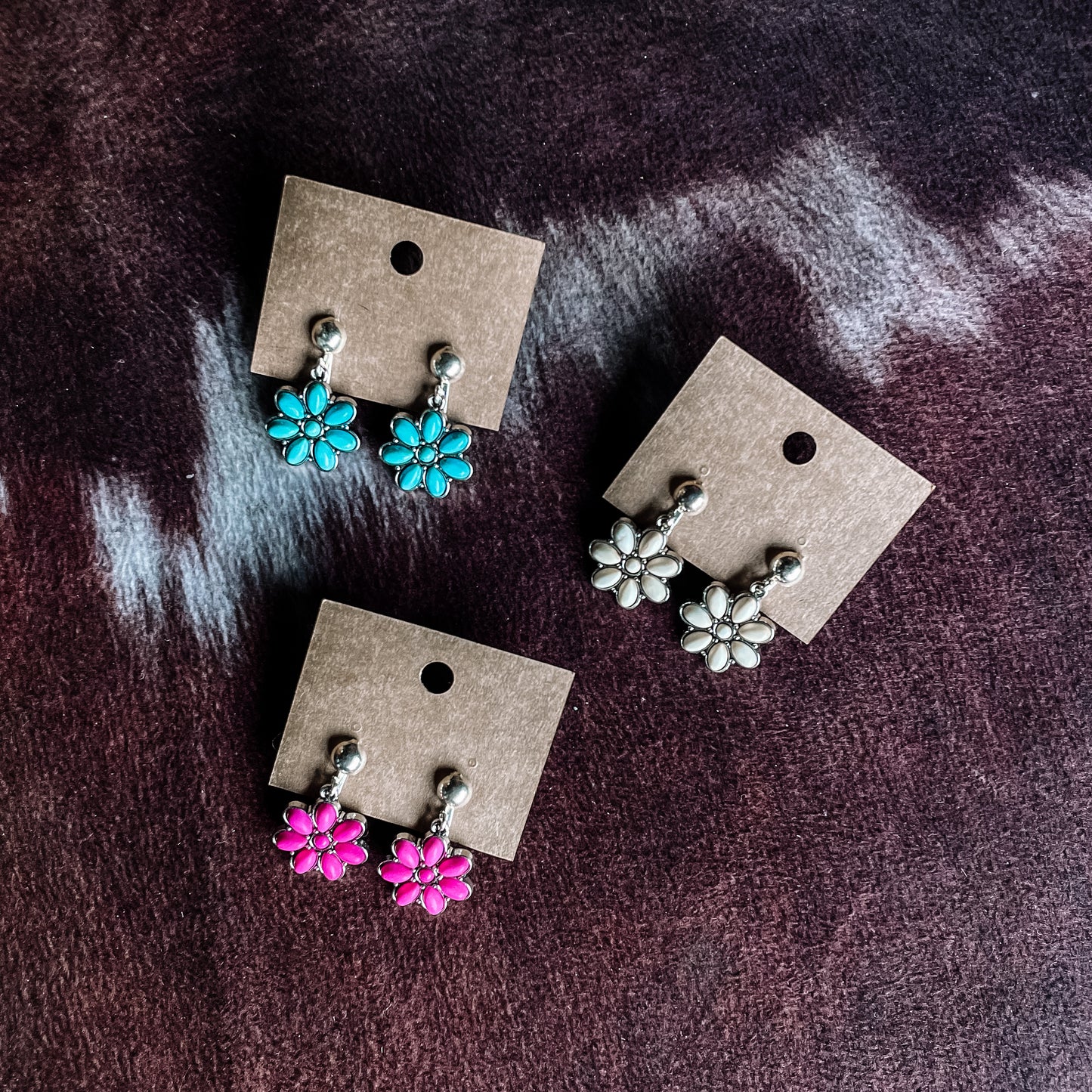 Squash Blossom Clip On Earrings