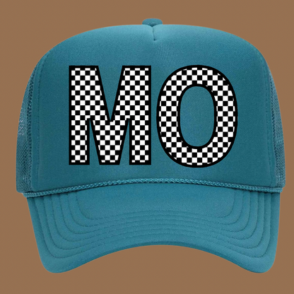 Checkered State Trucker Hat