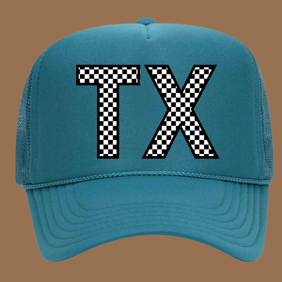 Checkered State Trucker Hat
