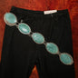 Girls Turquoise Rhinestone Belt