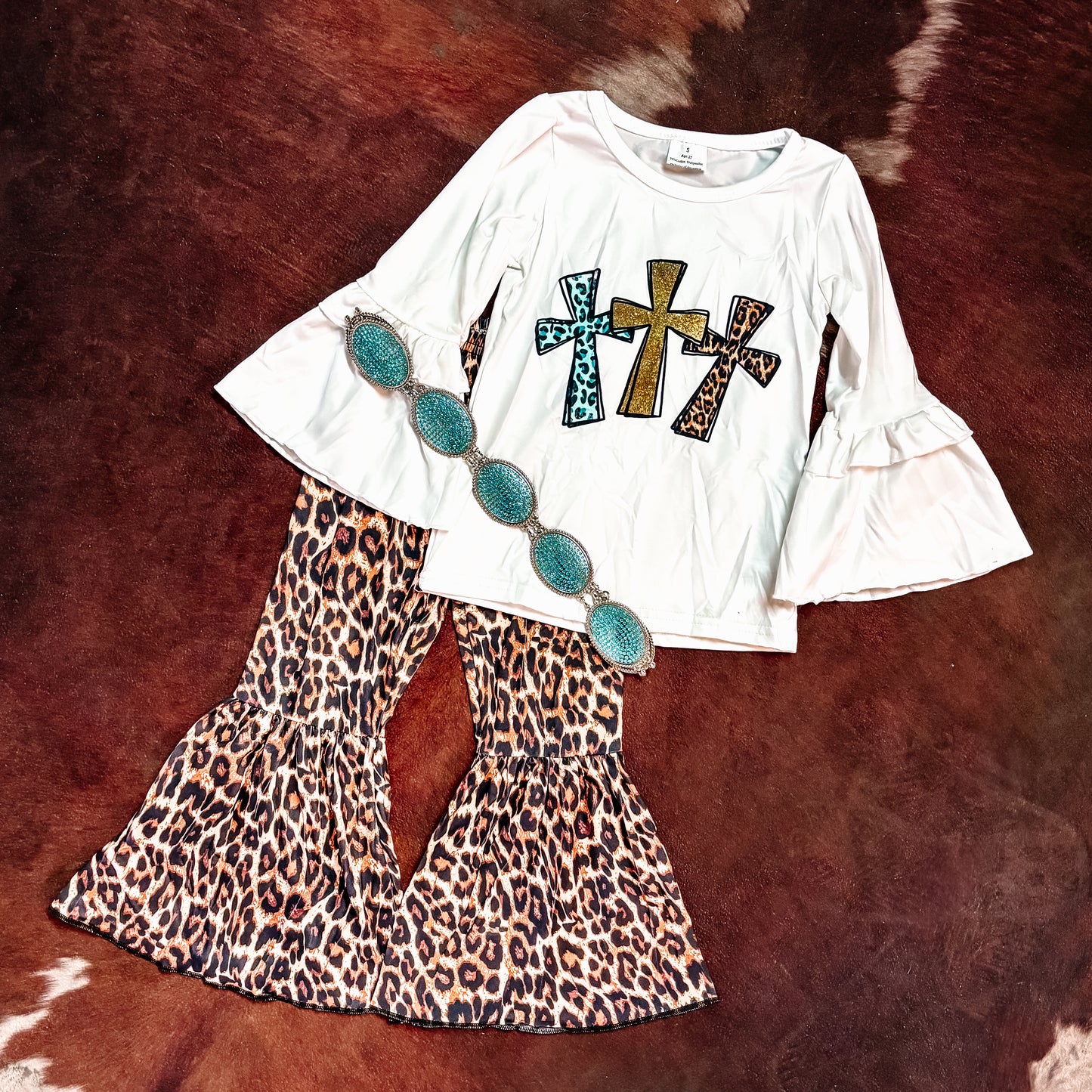 Leopard Cross Bell Set