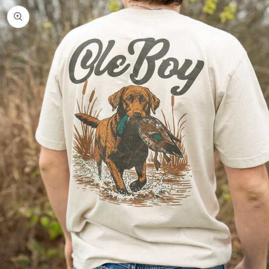 Ole Boy Chocolate Lab Tee