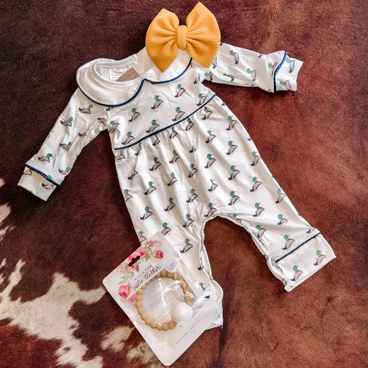 Baby Girl Mallard Jumpsuit