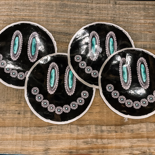 Concho Grin Sticker
