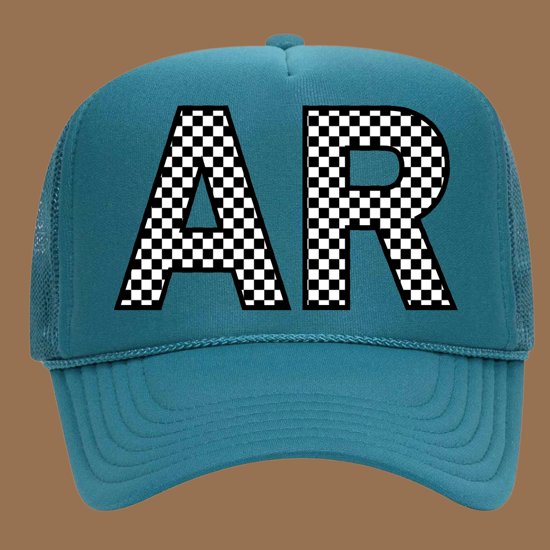 Checkered State Trucker Hat