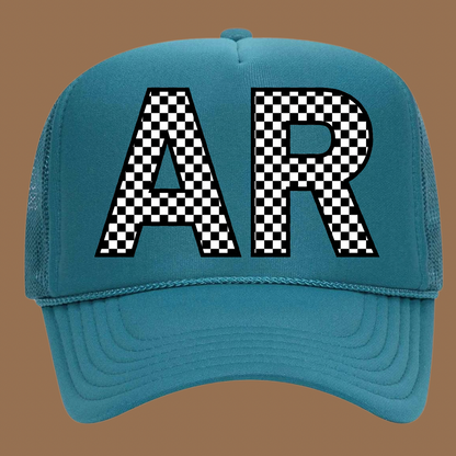 Checkered State Trucker Hat