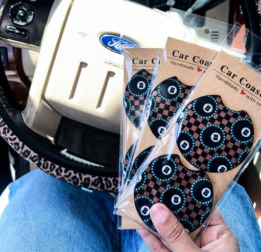 Boujee 8Ball Car Coasters