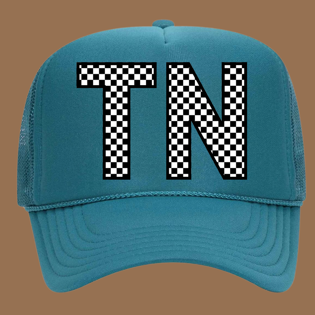 Checkered State Trucker Hat