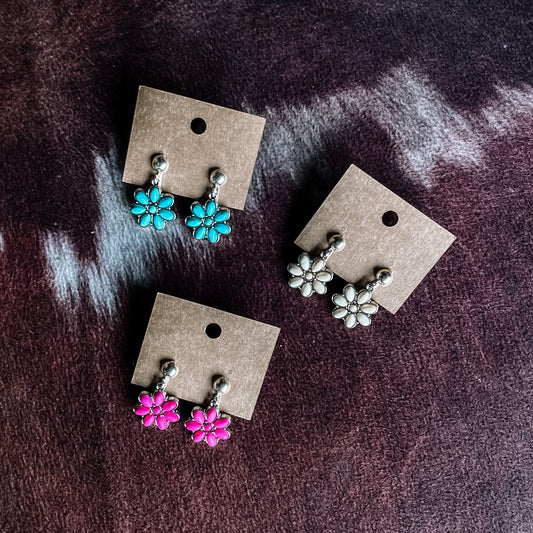 Squash Blossom Clip On Earrings