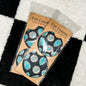 Turquoise Drippin’ Car Coasters