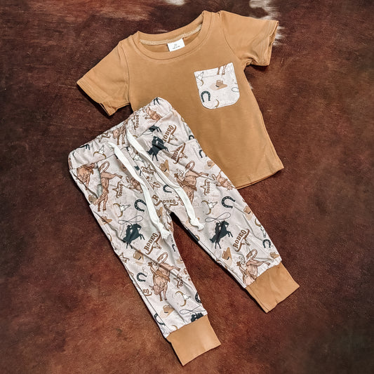 Boys Cowboy Jogger Set